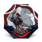 Personalized Newcastle Knights Umbrella Aboriginal Dot Art - Dreamtime Rugby Mascot