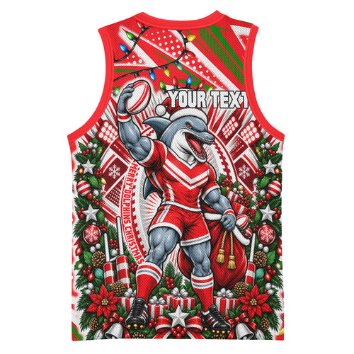 Personalized Dolphins Rugby Christmas Basketball Jersey Holiday Mascot Graphic Art Festive Lights Bow