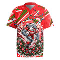 Personalized Dolphins Rugby Christmas Rugby Jersey Holiday Mascot Graphic Art Festive Lights Bow