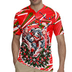 Personalized Dolphins Rugby Christmas Rugby Jersey Holiday Mascot Graphic Art Festive Lights Bow
