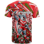 Personalized Dolphins Rugby Christmas T Shirt Holiday Mascot Graphic Art Festive Lights Bow