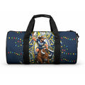 Personalized North Queensland Cowboys Rugby Christmas Duffle Bag Holiday Mascot Graphic Art Festive Lights Bow