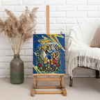 Personalized Parramatta Eels Rugby Christmas Canvas Wall Art Holiday Mascot Graphic Art Festive Lights Bow