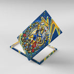 Personalized Parramatta Eels Rugby Christmas Canvas Wall Art Holiday Mascot Graphic Art Festive Lights Bow