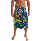 Personalized Parramatta Eels Rugby Christmas Lavalava Holiday Mascot Graphic Art Festive Lights Bow