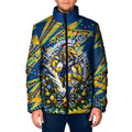 Personalized Parramatta Eels Rugby Christmas Padded Jacket Holiday Mascot Graphic Art Festive Lights Bow