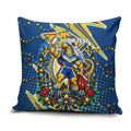 Personalized Parramatta Eels Rugby Christmas Pillow Cover Holiday Mascot Graphic Art Festive Lights Bow