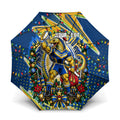 Personalized Parramatta Eels Rugby Christmas Umbrella Holiday Mascot Graphic Art Festive Lights Bow
