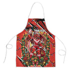 Personalized St. George Illawarra Dragons Rugby Christmas Apron Holiday Mascot Graphic Art Festive Lights Bow