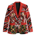 Personalized St. George Illawarra Dragons Rugby Christmas Blazer Holiday Mascot Graphic Art Festive Lights Bow