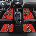 Personalized St. George Illawarra Dragons Rugby Christmas Car Mats Holiday Mascot Graphic Art Festive Lights Bow