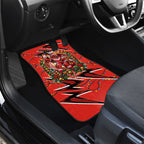 Personalized St. George Illawarra Dragons Rugby Christmas Car Mats Holiday Mascot Graphic Art Festive Lights Bow