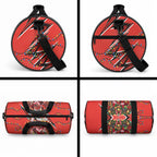 Personalized St. George Illawarra Dragons Rugby Christmas Duffle Bag Holiday Mascot Graphic Art Festive Lights Bow