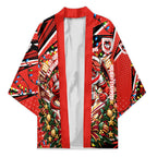 Personalized St. George Illawarra Dragons Rugby Christmas Kimono Holiday Mascot Graphic Art Festive Lights Bow