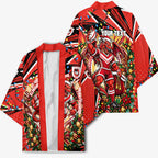 Personalized St. George Illawarra Dragons Rugby Christmas Kimono Holiday Mascot Graphic Art Festive Lights Bow