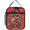 Personalized St. George Illawarra Dragons Rugby Christmas Lunch Bag Holiday Mascot Graphic Art Festive Lights Bow