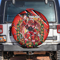 Personalized St. George Illawarra Dragons Rugby Christmas Spare Tire Cover Holiday Mascot Graphic Art Festive Lights Bow
