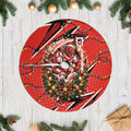 St. George Illawarra Dragons Rugby Christmas Tree Skirt Holiday Mascot Graphic Art Festive Lights Bow