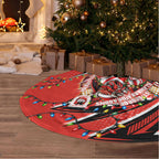 St. George Illawarra Dragons Rugby Christmas Tree Skirt Holiday Mascot Graphic Art Festive Lights Bow