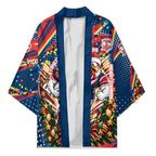 Personalized Sydney Roosters Rugby Christmas Kimono Holiday Mascot Graphic Art Festive Lights Bow