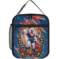 Personalized Sydney Roosters Rugby Christmas Lunch Bag Holiday Mascot Graphic Art Festive Lights Bow