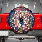 Personalized Sydney Roosters Rugby Christmas Spare Tire Cover Holiday Mascot Graphic Art Festive Lights Bow