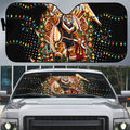Personalized Wests Tigers Rugby Christmas Auto Sun Shade Holiday Mascot Graphic Art Festive Lights Bow