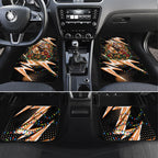Personalized Wests Tigers Rugby Christmas Car Mats Holiday Mascot Graphic Art Festive Lights Bow