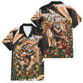 Personalized Wests Tigers Rugby Christmas Family Matching Mermaid Dress and Hawaiian Shirt Holiday Mascot Graphic Art Festive Lights Bow