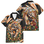Personalized Wests Tigers Rugby Christmas Family Matching Puletasi and Hawaiian Shirt Holiday Mascot Graphic Art Festive Lights Bow