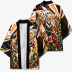 Personalized Wests Tigers Rugby Christmas Kimono Holiday Mascot Graphic Art Festive Lights Bow
