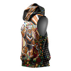 Personalized Wests Tigers Rugby Christmas Sleeveless Hoodie Holiday Mascot Graphic Art Festive Lights Bow