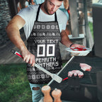 Personalized Penrith Panthers Christmas Apron Australian Rugby Fans - Pixelated Ugly Xmas Pattern Mascot Santa