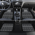 Personalized Penrith Panthers Christmas Car Mats Australian Rugby Fans - Pixelated Ugly Xmas Pattern Mascot Santa