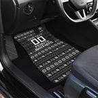 Personalized Penrith Panthers Christmas Car Mats Australian Rugby Fans - Pixelated Ugly Xmas Pattern Mascot Santa