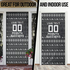 Personalized Penrith Panthers Christmas Door Cover Australian Rugby Fans - Pixelated Ugly Xmas Pattern Mascot Santa