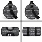 Personalized Penrith Panthers Christmas Duffle Bag Australian Rugby Fans - Pixelated Ugly Xmas Pattern Mascot Santa