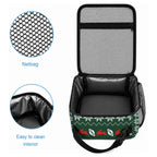 Personalized South Sydney Rabbitohs Christmas Lunch Bag Australian Rugby Fans - Pixelated Ugly Xmas Pattern Mascot Santa