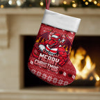 St George Illawarra Dragons Christmas Stocking Australian Rugby Fans - Pixelated Ugly Xmas Pattern Mascot Santa