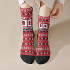 Personalized St George Illawarra Dragons Christmas Crew Socks Australian Rugby Fans - Pixelated Ugly Xmas Pattern Mascot Santa