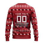 Personalized St George Illawarra Dragons Christmas Ugly Christmas Sweater Australian Rugby Fans - Pixelated Ugly Xmas Pattern Mascot Santa
