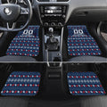 Personalized Sydney Roosters Christmas Car Mats Australian Rugby Fans - Pixelated Ugly Xmas Pattern Mascot Santa