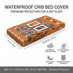Personalized Wests Tigers Christmas Baby Bed Cover Australian Rugby Fans - Pixelated Ugly Xmas Pattern Mascot Santa