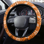 Wests Tigers Christmas Steering Wheel Cover Australian Rugby Fans - Pixelated Ugly Xmas Pattern Mascot Santa