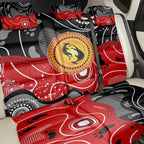 Aboriginal Flag Style Dot Art And Abstract Kangaroo Back Car Seat Cover
