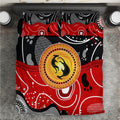 Aboriginal Flag Style Dot Art And Abstract Kangaroo Bedding Set
