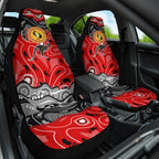 Aboriginal Flag Style Dot Art And Abstract Kangaroo Car Seat Cover
