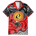 Aboriginal Flag Style Dot Art And Abstract Kangaroo Hawaiian Shirt