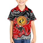 Aboriginal Flag Style Dot Art And Abstract Kangaroo Hawaiian Shirt