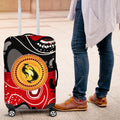 Aboriginal Flag Style Dot Art And Abstract Kangaroo Luggage Cover
